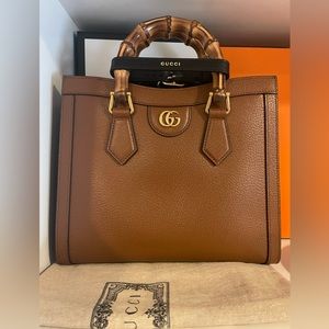 SOLD Gucci Diana Small Tote Brown